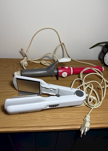 Beyaz ve Gri Saç Düzleştirici Seti - Görsel 2