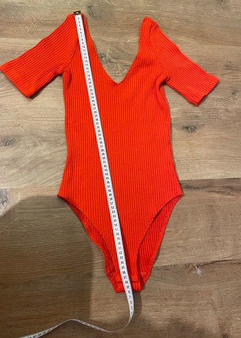 Nar çiçeği V Yaka Örgü Body - Görsel 2