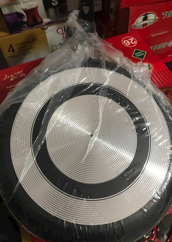 Beden siyah Renk Siyah 3'lü Tava Seti 2 adet cam yağlık