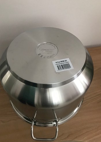 Diğer Haccevher Paslanmaz Çelik Büyük Tencere 32 cm 304 kalite derin