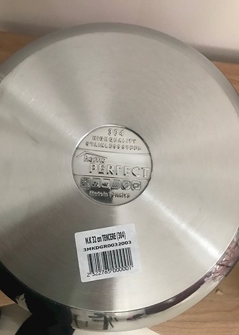 Beden kırmızı Renk Kırmızı Saplı Paslanmaz Çelik Tencere 32 cm 304 kalite