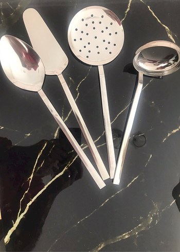 4 lü servis seti kararmaz paslanmaz çelik