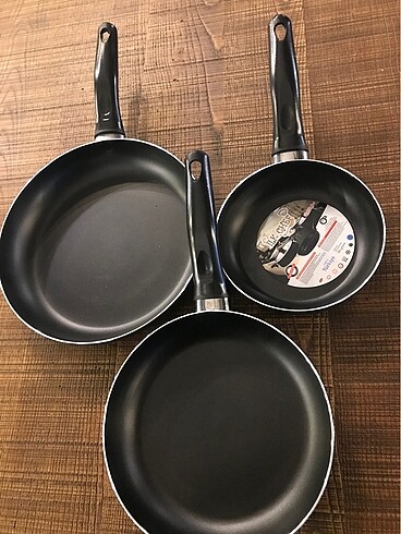 3 lü tava 16-20-24 cm sıfır ürün