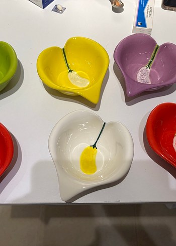 ALTILI SERAMİK TABAK KASE - Görsel 2