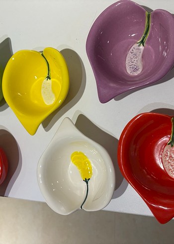 ALTILI SERAMİK TABAK KASE - Görsel 3