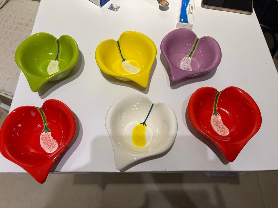 ALTILI SERAMİK TABAK KASE - Görsel 2