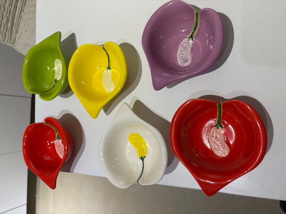 ALTILI SERAMİK TABAK KASE - Görsel 3