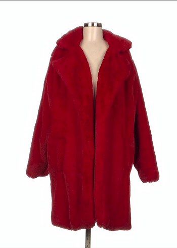 KIRMIZI SUNİ KÜRK - Görsel 3