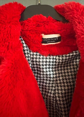 KIRMIZI SUNİ KÜRK - Görsel 7