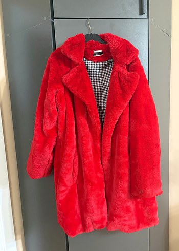 KIRMIZI SUNİ KÜRK - Görsel 5