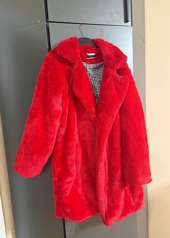 KIRMIZI SUNİ KÜRK - Görsel 2