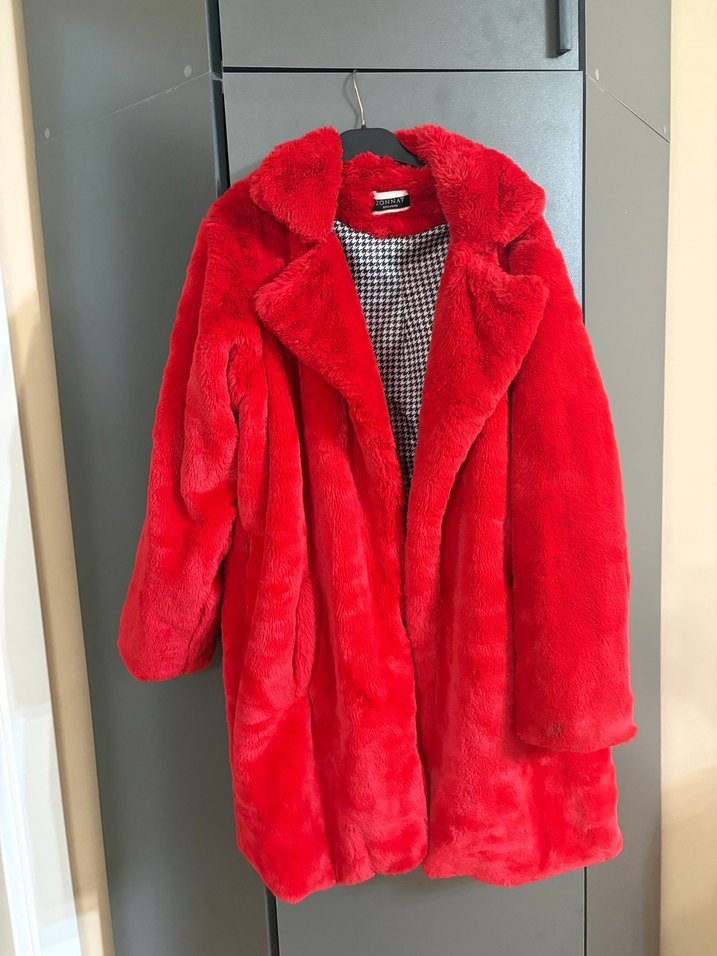 KIRMIZI SUNİ KÜRK - Görsel 5