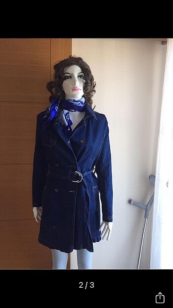 STRADİVARİUS  TRENÇ KOT - Görsel 2