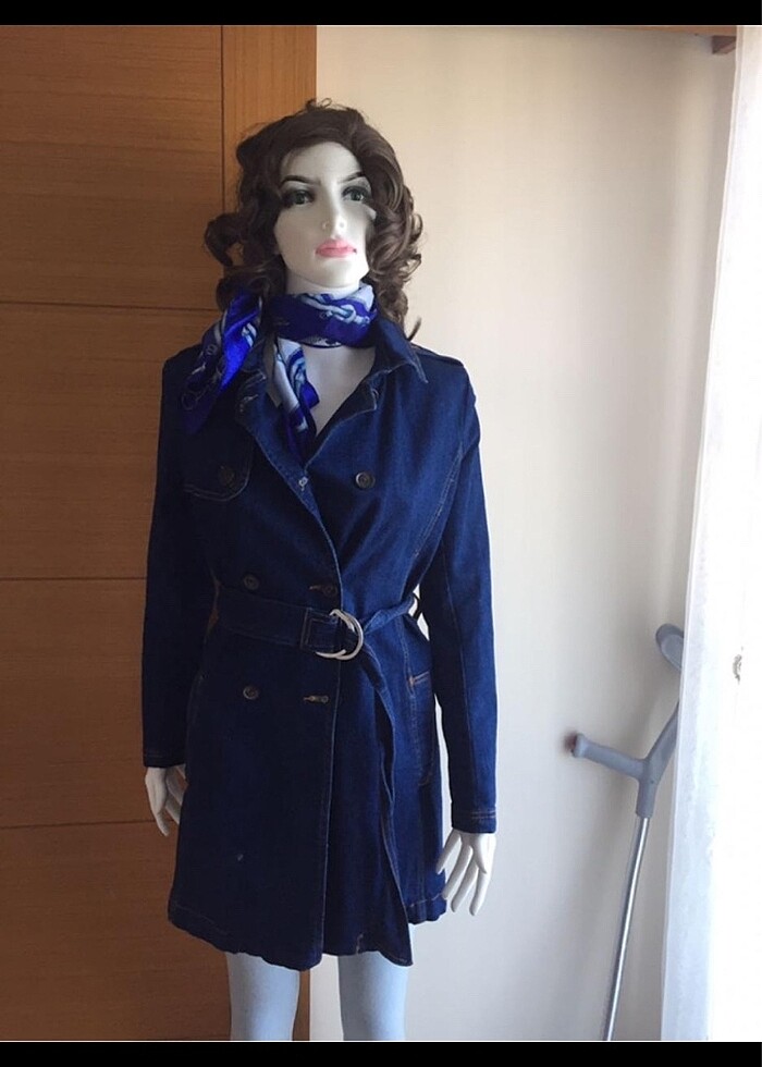 STRADİVARİUS  TRENÇ KOT - Görsel 2