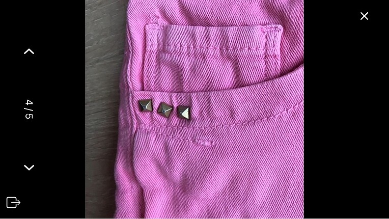 xs Beden pembe Renk Collezione pembe yazlık kot şort