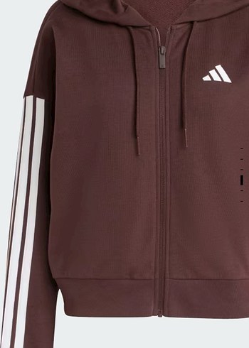 Kadın Kahverengi Fermuarlı adidas ceket - Görsel 4