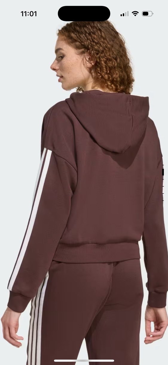 Kadın Kahverengi Fermuarlı adidas ceket - Görsel 2