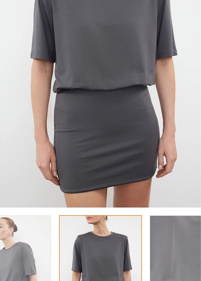 Gri elbise - Görsel 2