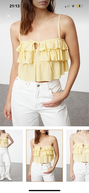 Zara Fırfırlı bluz