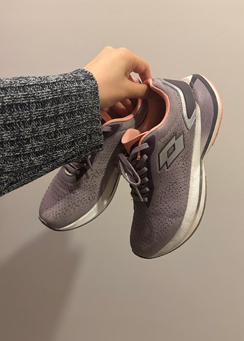 Mor Gri Kadın Spor Ayakkabı - Görsel 3