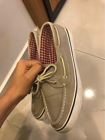 38 Beden gri Renk Sperry top sider kadın tekne ayakkabısı