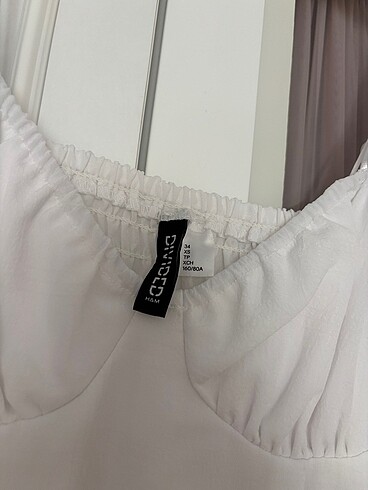 Beyaz mini elbise - Görsel 3