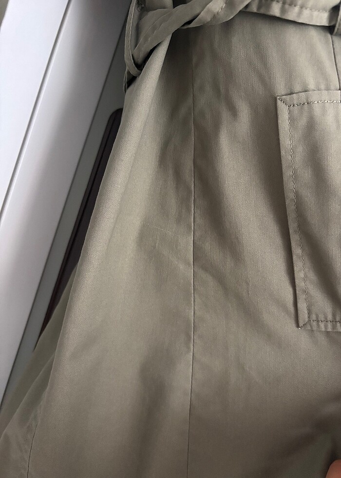 Stradivarius haki trençkot - Görsel 4