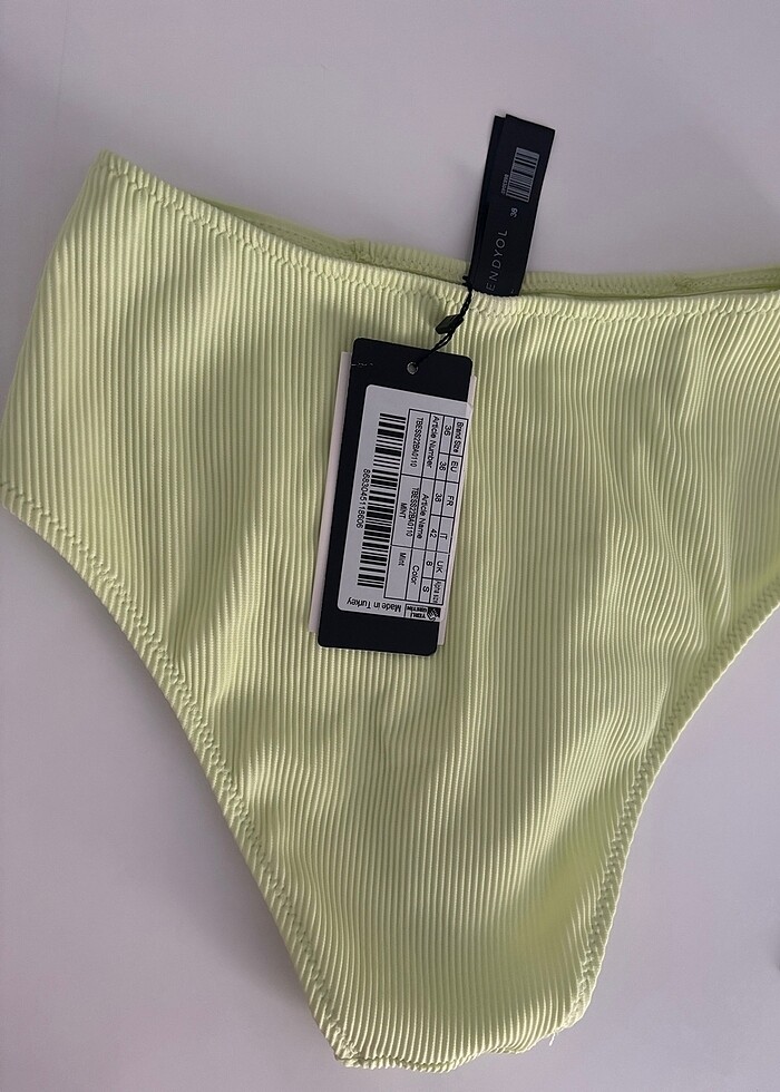 Bikini altı sarı yüksek bel - Görsel 2