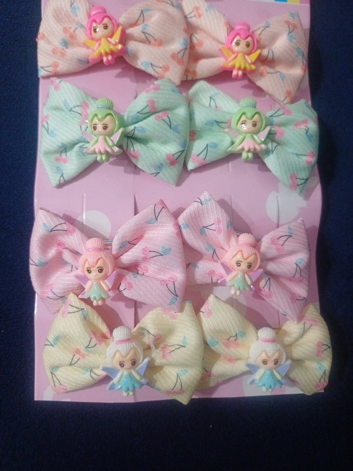 Çok Renkli Pastel Fiyonk Saç Tokaları - Görsel 4