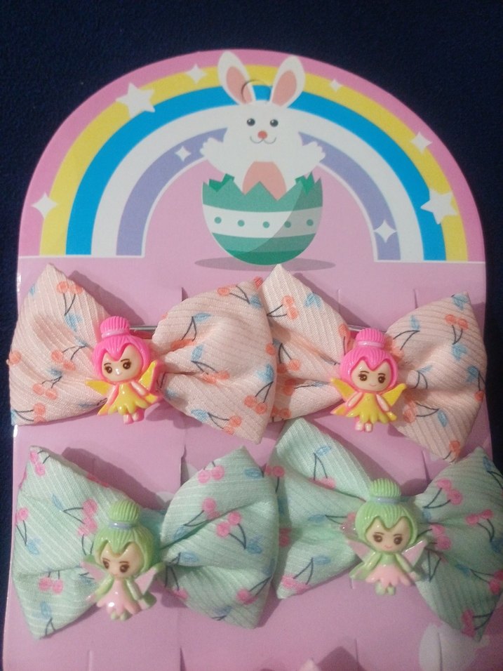 Çok Renkli Pastel Fiyonk Saç Tokaları - Görsel 2