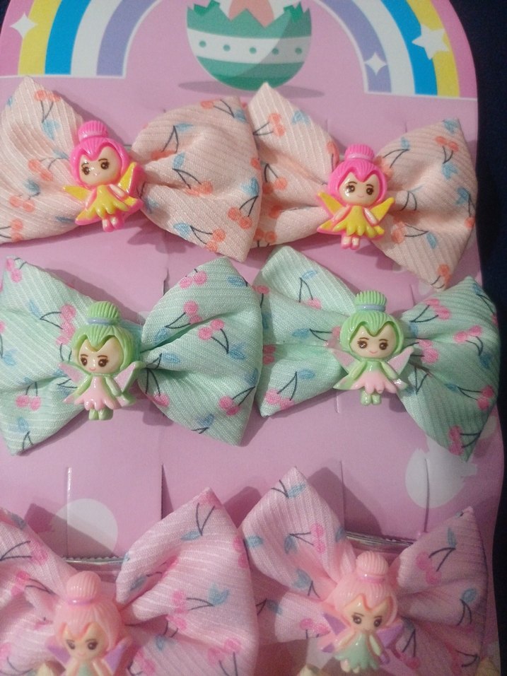 Çok Renkli Pastel Fiyonk Saç Tokaları - Görsel 3