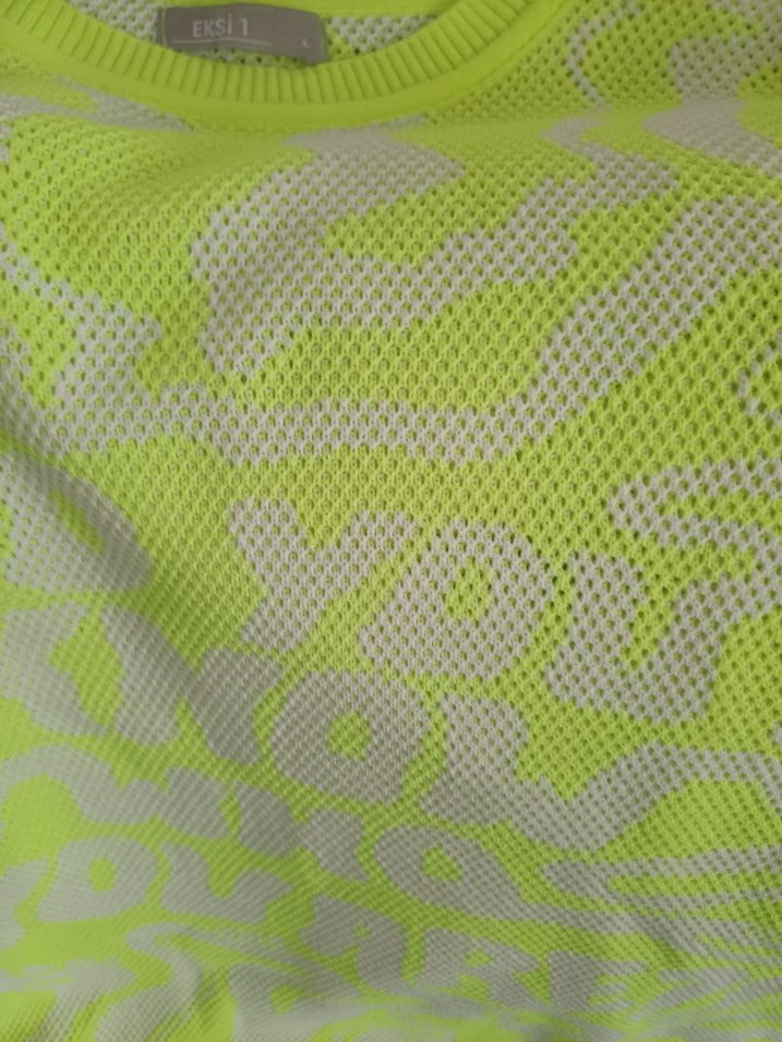 Sarı Uzun Kollu Triko erkek  Kazak - Görsel 3