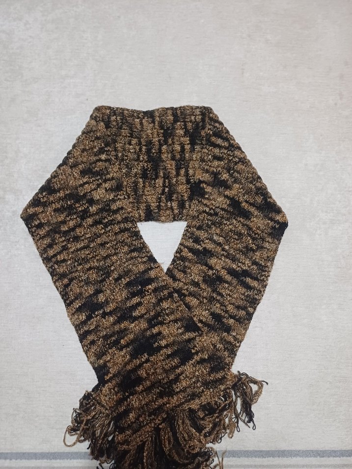 Kahverengi  Bere ve Atkı Takımı - Görsel 4