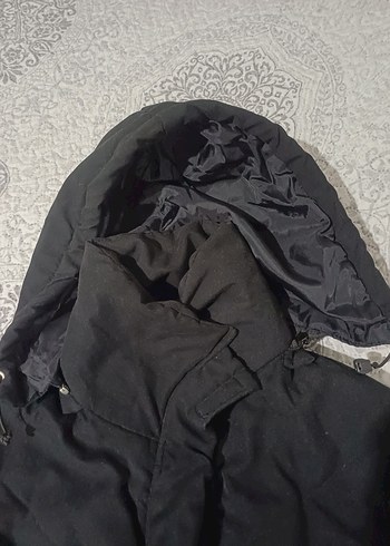 Kadın Siyah Kışlık kaban - Görsel 9