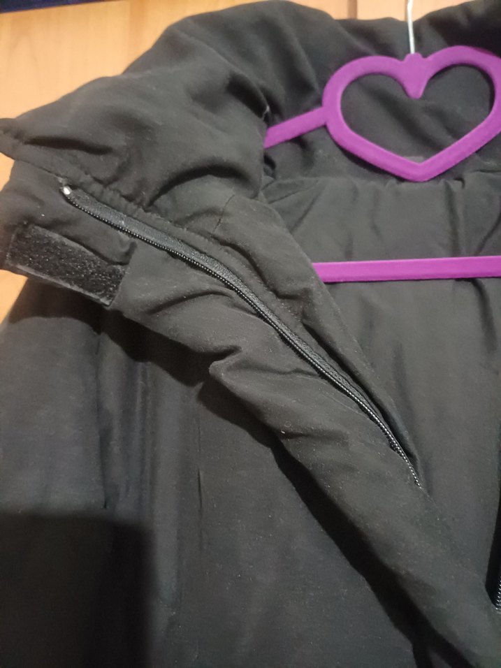 Kadın Siyah Kışlık kaban - Görsel 4