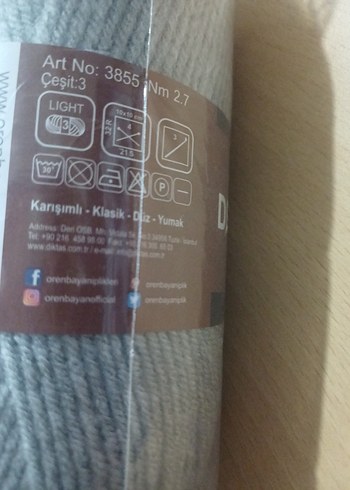 örenbayan Gri El İşi İpliği 3'lü Paket - Görsel 3