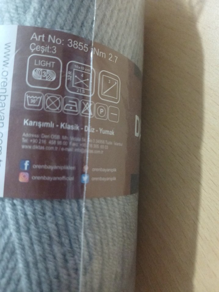 örenbayan Gri El İşi İpliği 3'lü Paket - Görsel 3