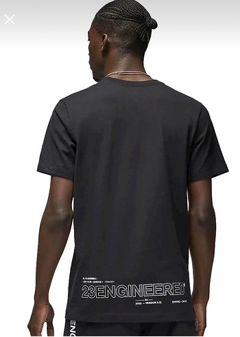 Siyah Jordan Kısa Kollu Regular Fit Tişört - Görsel 2