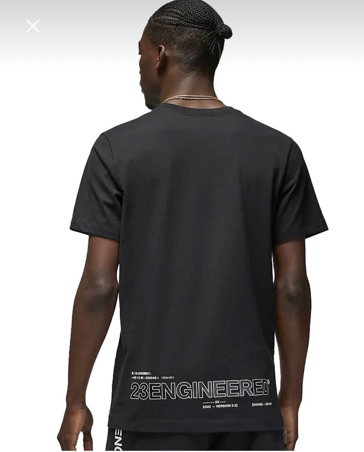 Siyah Jordan Kısa Kollu Regular Fit Tişört - Görsel 2