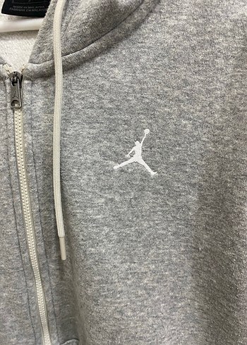 Gri Jordan Fermuarlı Kadın Sweatshirt - Görsel 2