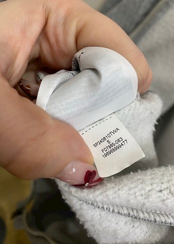 Gri Jordan Fermuarlı Kadın Sweatshirt - Görsel 6