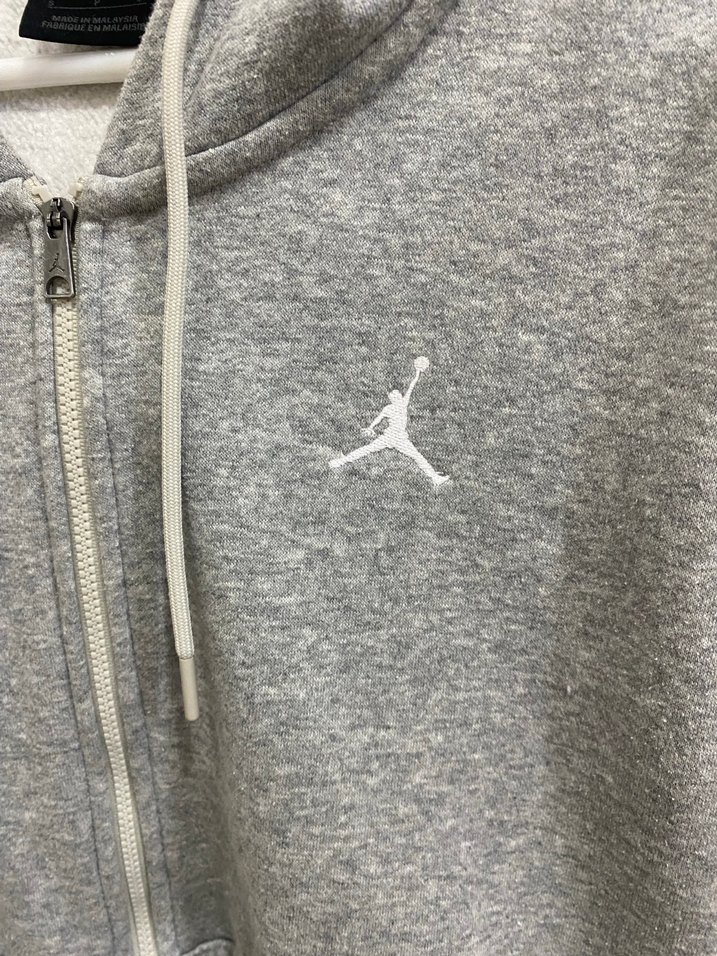 Gri Jordan Fermuarlı Kadın Sweatshirt - Görsel 2