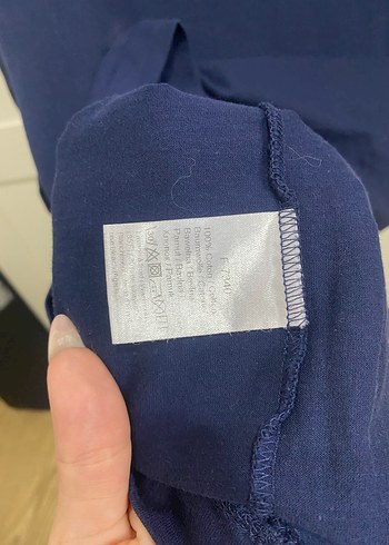 Lacost Koyu Mavi Kısa Kollu Tişört - Görsel 3