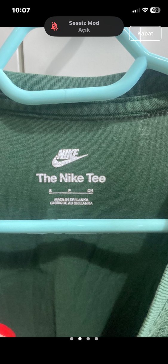 Nike Koyu Yeşil Tişört - Görsel 2