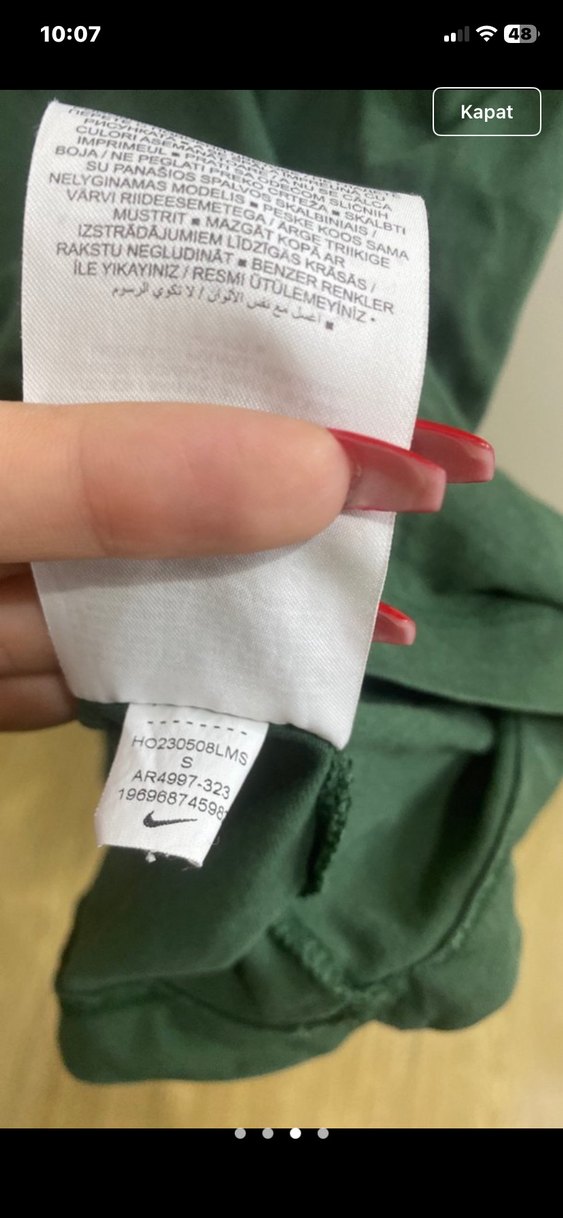 Nike Koyu Yeşil Tişört - Görsel 3