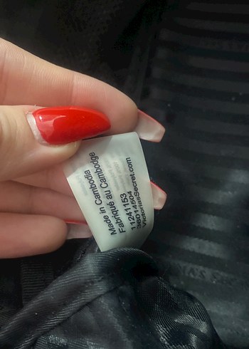 Victoria Secret Pembe Çizgili Fermuarlı Kadın Makyaj Çantası - Görsel 9