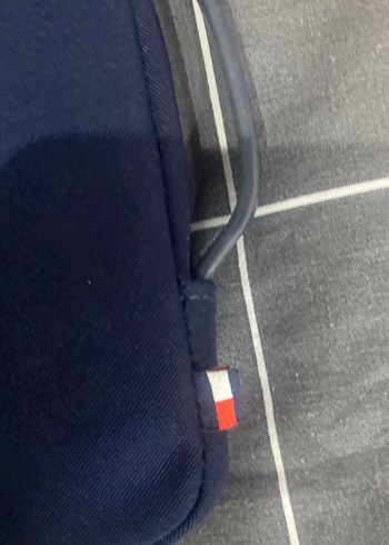 Tommy Hilfigher Lacivert Fermuarlı Çantası - Görsel 3