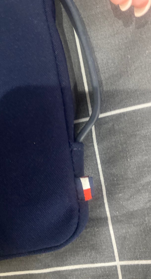 Tommy Hilfigher Lacivert Fermuarlı Çantası - Görsel 3