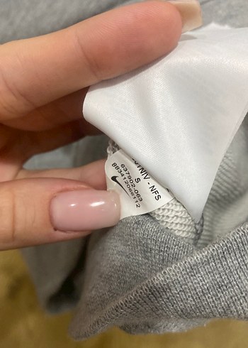 Nike Gri Uzun Kollu Sweatshirt - Görsel 4