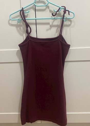 Pull Bear bordo elbise - Görsel 4